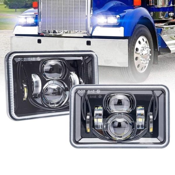 DOT SAE Kenworth води фарове камион 4x6 инчови led фарове за Kenworth T400 T600 T800 W900B W900L