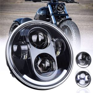 High Lumen мотоциклет LED проектор фарове 5.75 "Led фар 12v фар за Harley Davidson