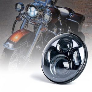 Morsun 5.75inch кръгъл фар за Harley Davidson 12v 24v H4 фар