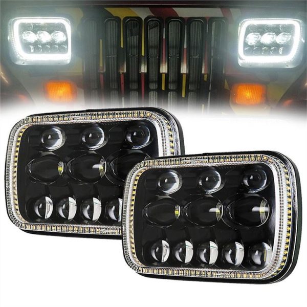 Morsun 5x7-инчов квадратен фар за джип GMC Ford Chevrolet LED фар