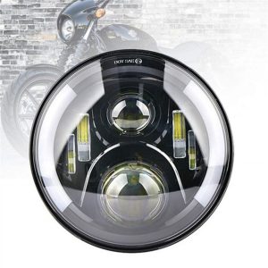 Morsun кръгъл LED фар с DRL мигач за Jeep Wrangler JK CJ TJ Triumph Bonneville