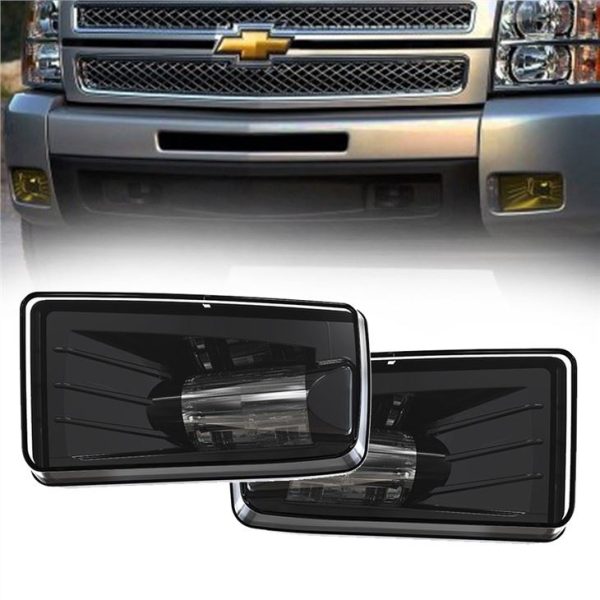 Morsun Square LED Прожектор за мъгла Прожектор за Chevy GMC SILVERADO 07-16 Silverado