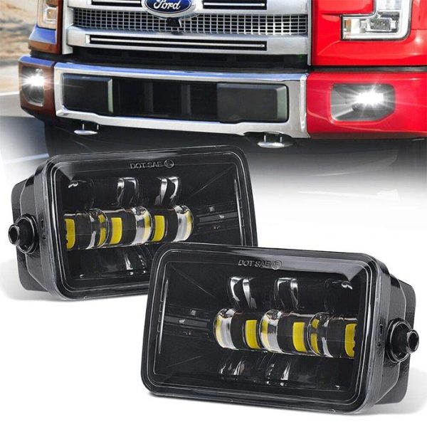 Morsun Square Super Bright LED мъгла за Ford F150 2015 Квадратни фарове за мъгла 2200LM